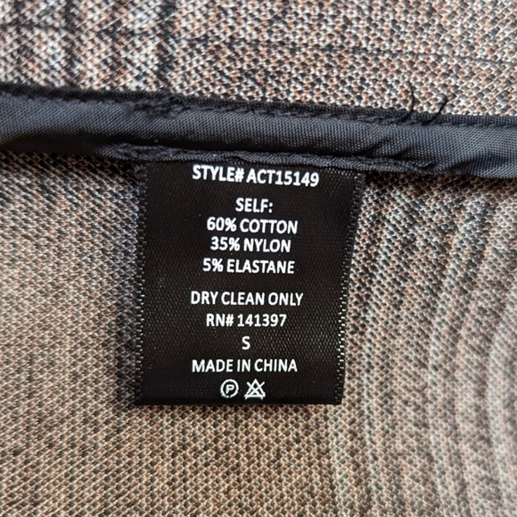 ASTR The Label Oversized Blazer Coat in Black and Brown Micro Plaid: Small - Picture 5 of 8